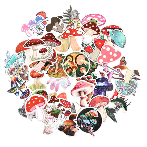 50PCS Skateboard Stickers bomb Vinyl Laptop Luggage Mushroom Sticker Lot S/_dr