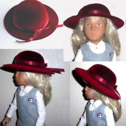 18 19"other Dolls Grt Burgundy Velvet Hat 14 inch head grt for 24" Fashion doll 