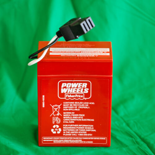 6V ** NEW ** Power Wheels Super 6 Volt Red Battery 00801-0712 