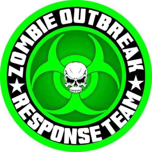 5/" Zombie Outbreak Response Team Vinyl Decal Sticker Multi-Color High Quality