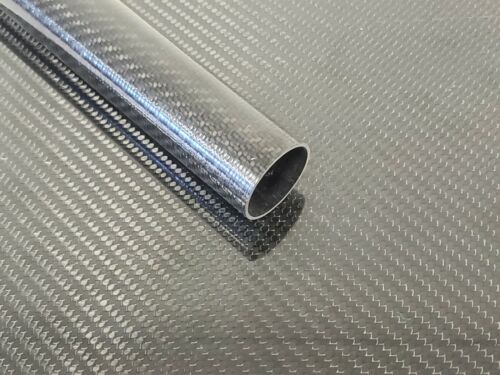 listed 8-29-19 Carbon Fiber Tube Twill Weave 1.0 x 1.1 x 12 inch