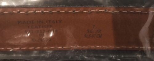 91.5-97cm X 3cm.NEW L 36-38” NEW next Signature Italian  black leather belt
