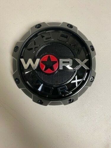 Worx By Ultra 8 Lug Gloss Black Wheel Center Cap 30171765F-A 1-Inch Spacer
