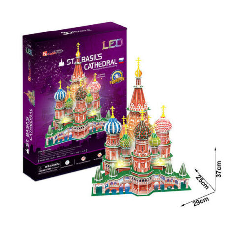 3D Puzzle St.Basil's Cathedral Basilius Kathedrale Moskau LED Cubic Fun 