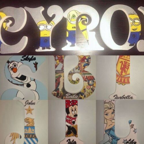 Photo Letters+ Many More Designs! Marvel Customised Letters Disney 
