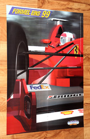 1999 Tomb Raider The Last Revelation Formula One 99 Dreamcast PS1 vintage Poster