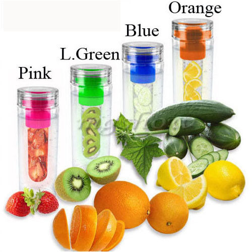 700ML BPA Free Fruit Fuzer Infuser Water Bottle Sport Travel Juice Maker #D 