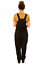 Black Corduroy Dungarees by Run and Fly XXS-XXL Baggy Oversized Overalls