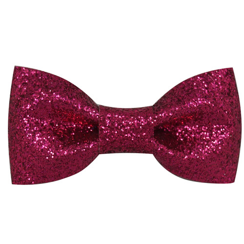 5 Inch Large Glitter Bling Leather Hair Bow With Clip for Girls HB004