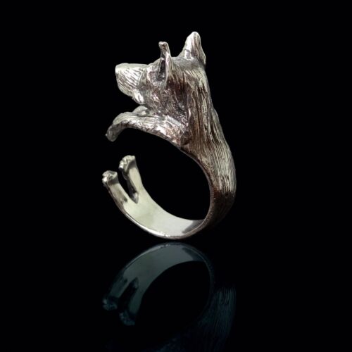 Silver Rings Doberman Jewelry Silver Ring Dog Ring Doberman Pinscher Ring