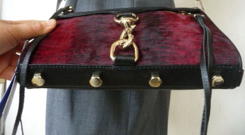 NWT Rebecca Minkoff Mini Mac handbag purse in crimson Retail $245