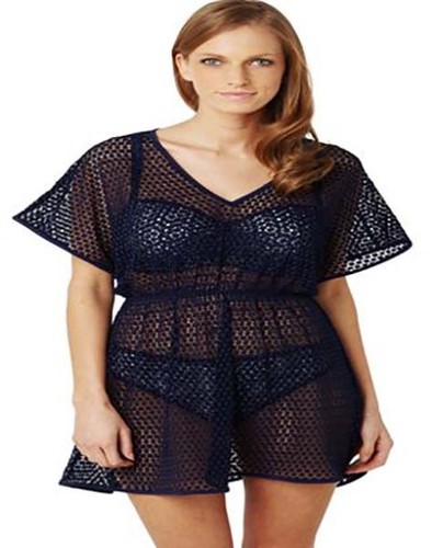 Panache Eadie Kaftan Dress in Navy Blue BNWT