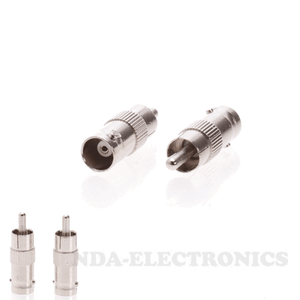 BNC Male To RCA Female Connector Adapter For CCTV Camera Coax Cable LOT Pack 20