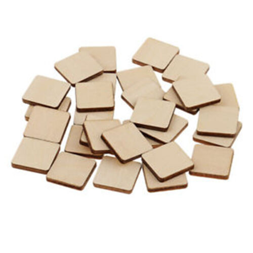 50//100 Pieces MDF Unfinished Wood Pieces Accessories  For DIY Crafts Pyrography