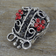 5 x strass sac à main Ruby charmes pendentifs en alliage argent antique CH24