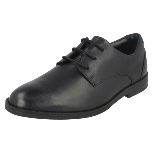 BOYS CLARKS RUFUS EDGE BLACK LACE UP * SALE