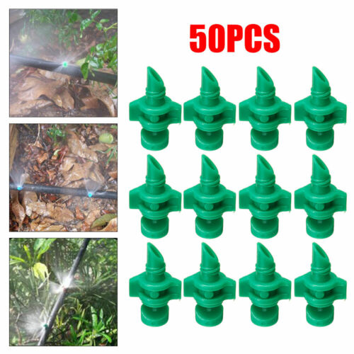 50pcs Micro Garden Lawn Water Spray Misting Nozzles Sprinkler Irrigation System