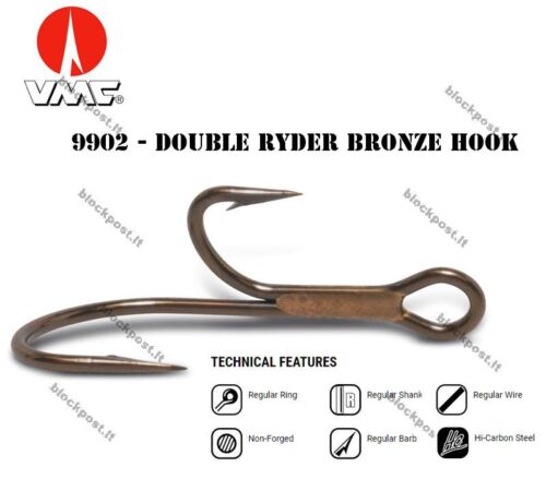 Double Ryder  Bronze hook/ In pack 10 pcs VMC 9902 