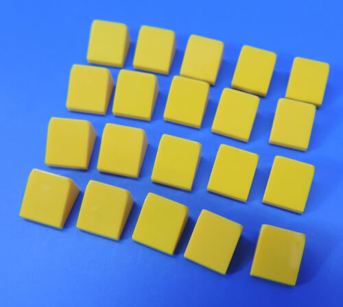 LEGO® Nr. 4504381 20 Stück 1x1 2/3 Fliesen Dachstein Schräg gelb 