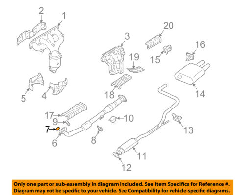 NISSAN OEM 02-06 Altima 2.5L-L4 Exhaust-Front Pipe Seal 206958J010