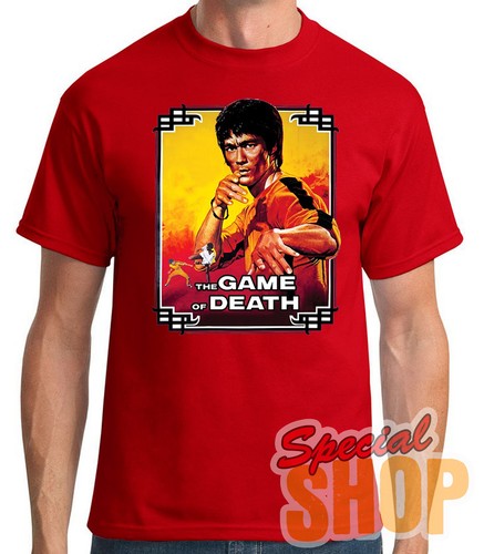 Hosenträger A T-Shirt Bruce Lee,The Game Of Death,Martial Arts T-Shirt-Klein