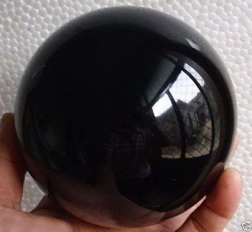 STAND HOT SELL NATURAL OBSIDIAN POLISHED BLACK CRYSTAL SPHERE BALL 40—200MM