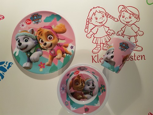 Frühstücksset 3-tlg Feuerwehrmann Sam Paw Patrol Frozen