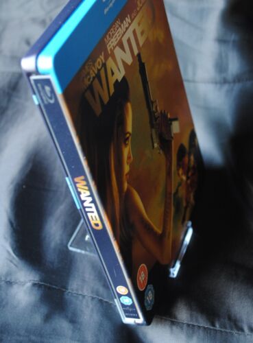 3 x Blu Ray DVD// Steel Book Clear Plastic Display Stand 2/" NEW 5cm