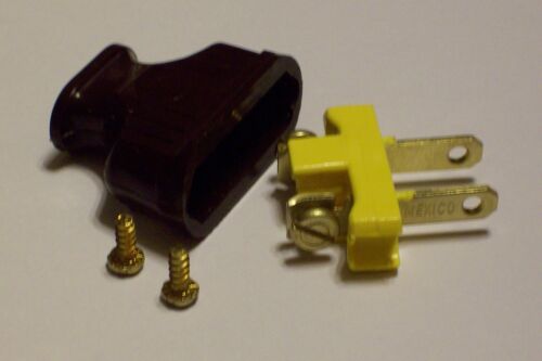 BROWN EARLY ELECTRIC STYLE BAKELITE PLUG LAMP PART NEW 31372K 