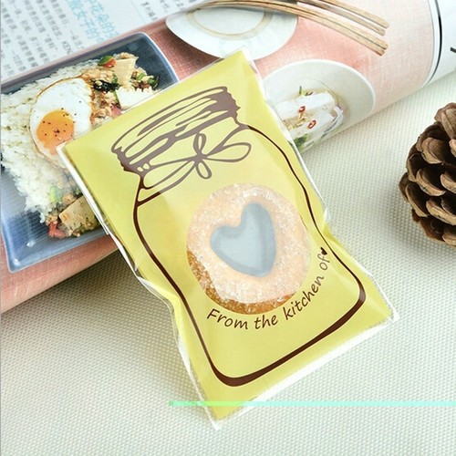 Wedding Birthday Small Cellophane Bottle Party Gift Seal Candy Bag*100 NE8