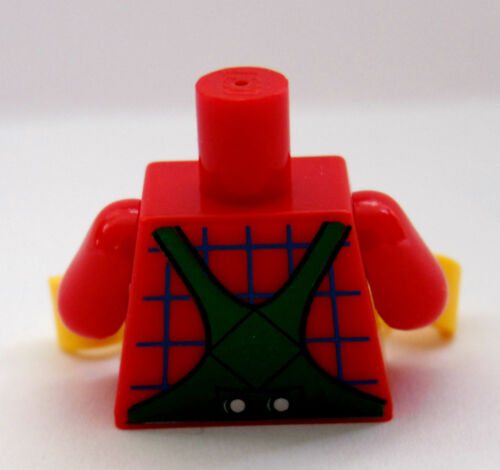 NEW Lego Boy Girl Minifig TORSO w//Green Bibs Overalls Minifigure