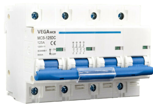 4 Polig Vega MCB DC-Breaker PV Solar 1200VDC 125A DC-Trennschalter