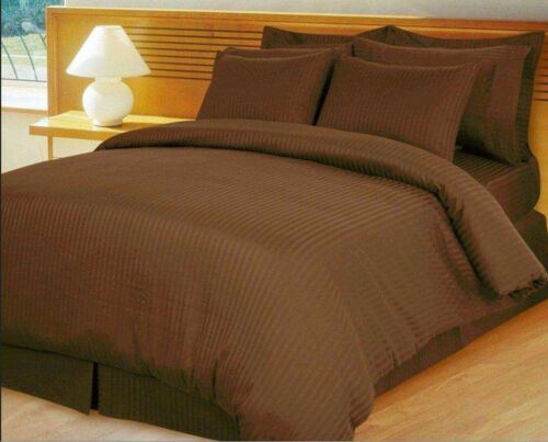 Details about   Full Size 6 pc sheet Set 1000TC Egyptian Cotton Pocket Depth New Striped Colors 