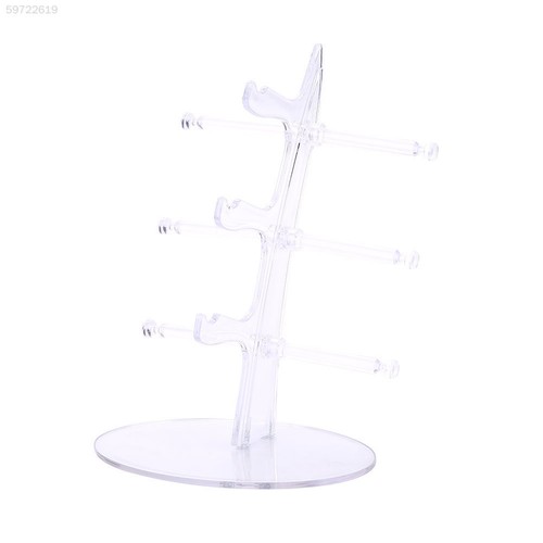 3AFF Black//Blue//Pink//Transparent ABS Spectacle Rack Glasses Display Shelf Holder