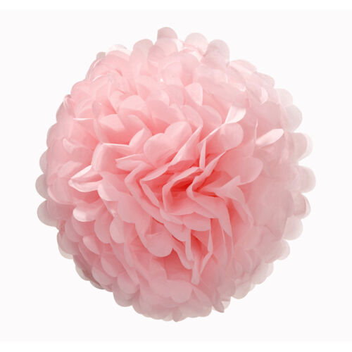 Set Of 3 Talking Tables Luxury Pink Paper Pom Poms Wedding Party Decorations 