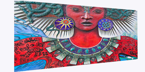 south america murel stone canvas print 180cmx 90cm Massive God Sun aztecs Mexico