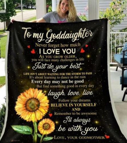 To My Goddaughter I'll always be with you Fleece Blanket 