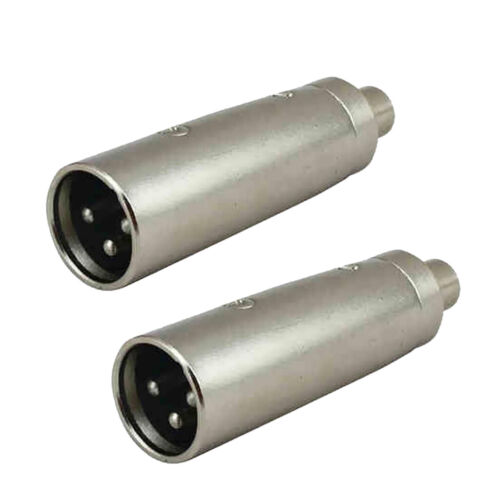 2Pack XLR 3 Pole Buchse Auf Cinch Buchse Kabel Adapter Koppler Mikrofonkabel