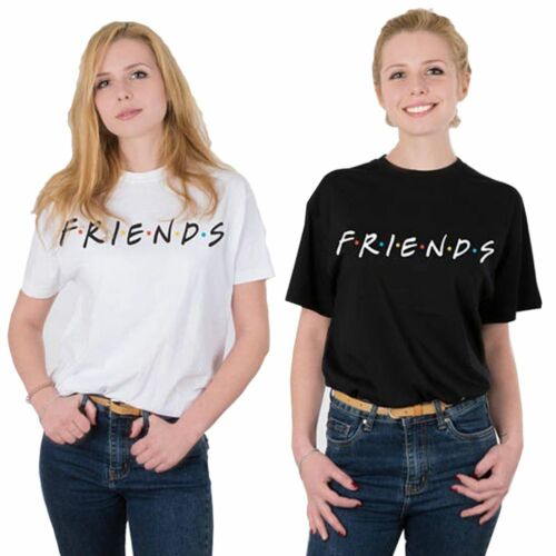 T-shirt Friends Black Summer Tops Woman T-Shirts Tops & Tees Friends T-Shirts US 