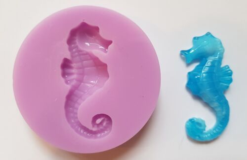 4cm SEAHORSE SILICONE MOULD FOR CAKE TOPPERS CHOCOLATE ETC