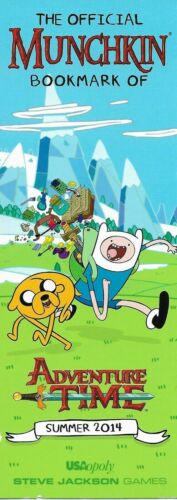 SJG The Official Munchkin Bookmark of Adventure Time Summer 2014 Promotional
