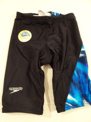 Blue Speedo Men/'s Boy/'s Swim Jammer Swimwear Laser Blast Jammer Black