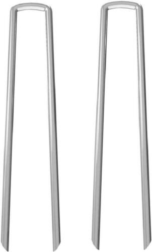 AAGUT 12 Inch Galvanized Fence Stakes 8 Gauge Steel Sod Staples for Anchoring Te 