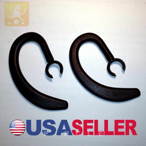 NEW 2 Black Earhooks for Samsung WEP185 Bluetooth Flexible Soft Ear Hook