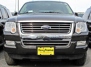 FlexyFrame Rubber Front License Plate Bracket Frame Tag Holder Guard for Ford