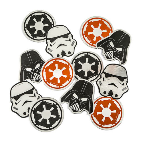Star Wars Jumbo Confetti 24pcs Coaster Darth Vader & Stormtrooper ILVK-SW-DV 