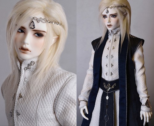 BJD Dia Male Elf Head Human Body With Eyes Free FaceUp Resin Figures MD65