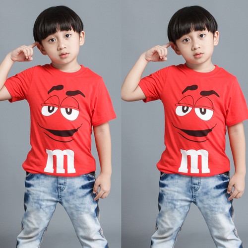 Cartoon Tee Kids Boy Short Sleeve Cotton T-shirt Top Blouse Toddler 2 3 4 5 6 7T