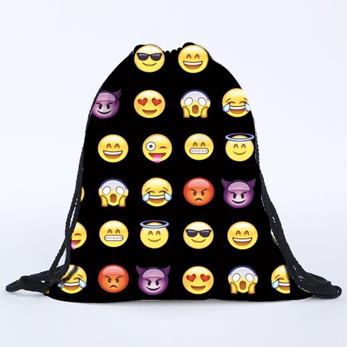 Funny Boys Girls Drawstring Bags School Sports Travel Beach Swimming Backpack