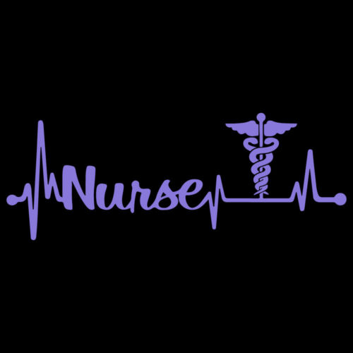 8/" Heartbeat infirmière Autocollant Vinyle Autocollant Voiture Fenêtre Ordinateur Portable Hôpital médecin médical